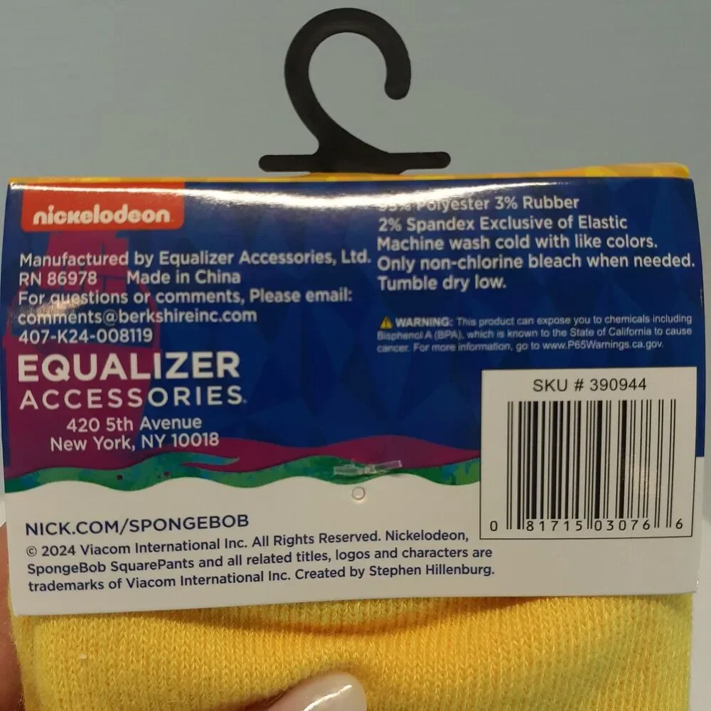 SpongeBob Square Pants Patrick 4-pair (2 Crew/2 Ankle) Womens Sz 9-13 Socks NWT